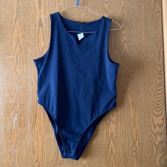 glo fashion Other - Francesca’s Glo fashion XL navy blue body suit NWT snaps on crotch area